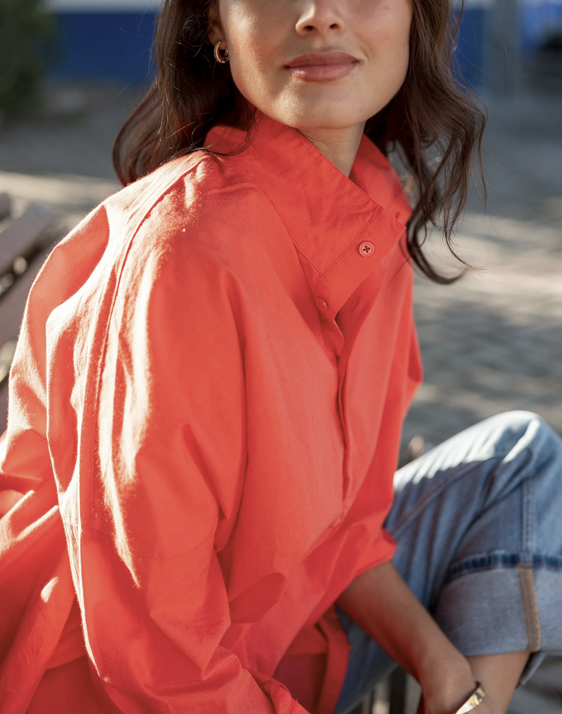 Emerson Pop Up Collar Top