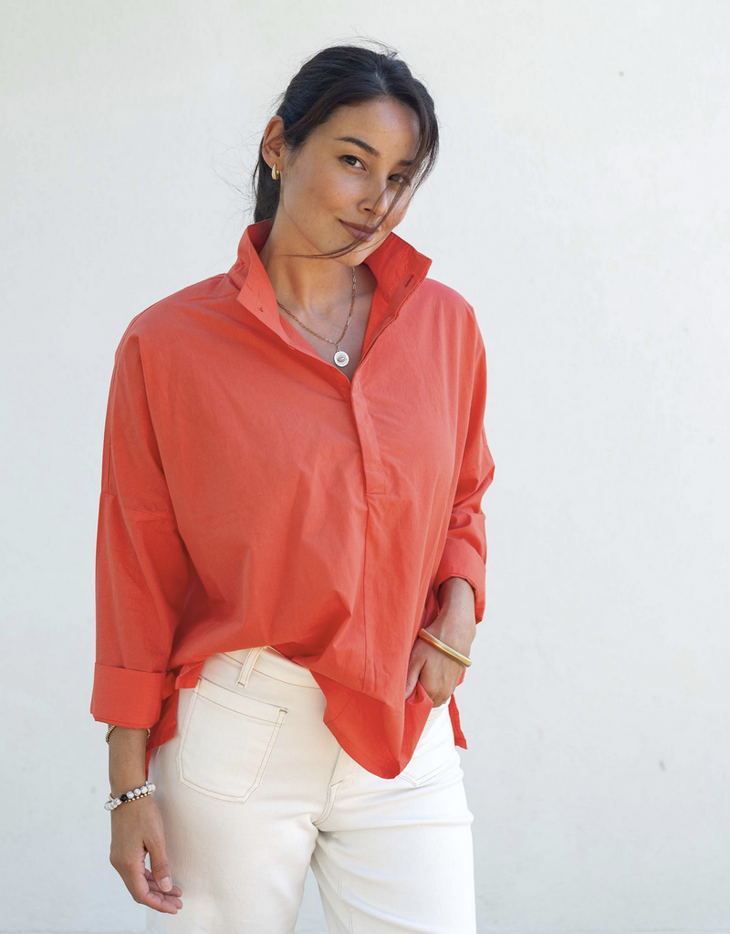 Emerson Pop Up Collar Top