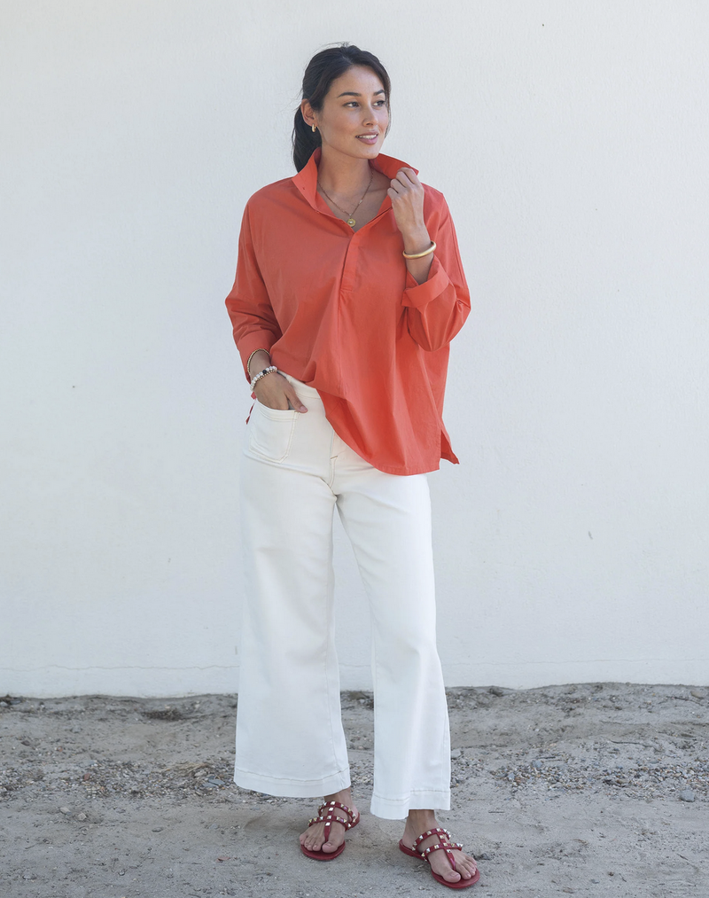 Emerson Pop Up Collar Top