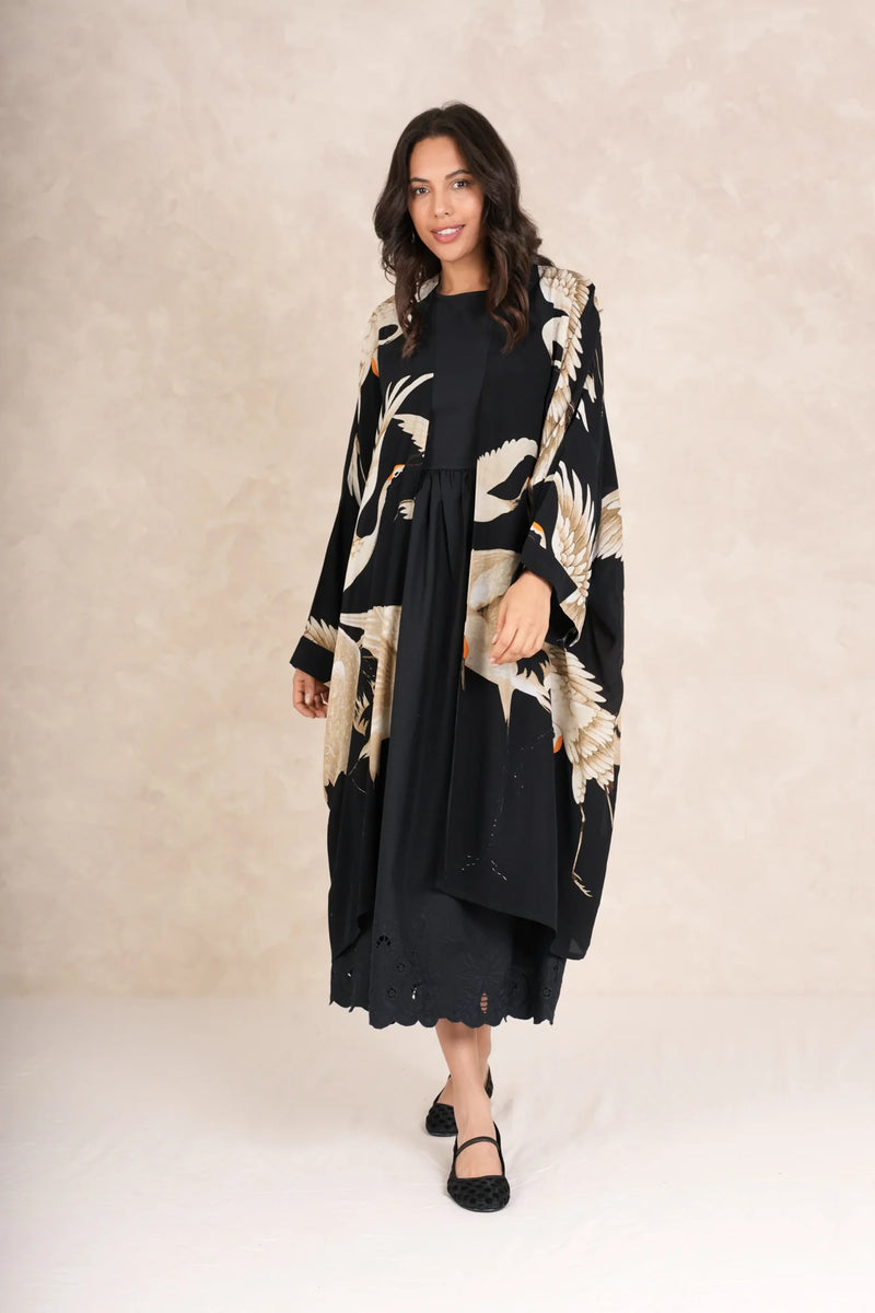 Stork Black Grande Kimono