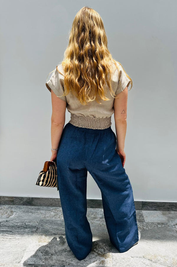 Cam Oriente Linen Top