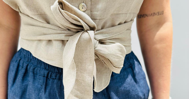 Cam Oriente Linen Top