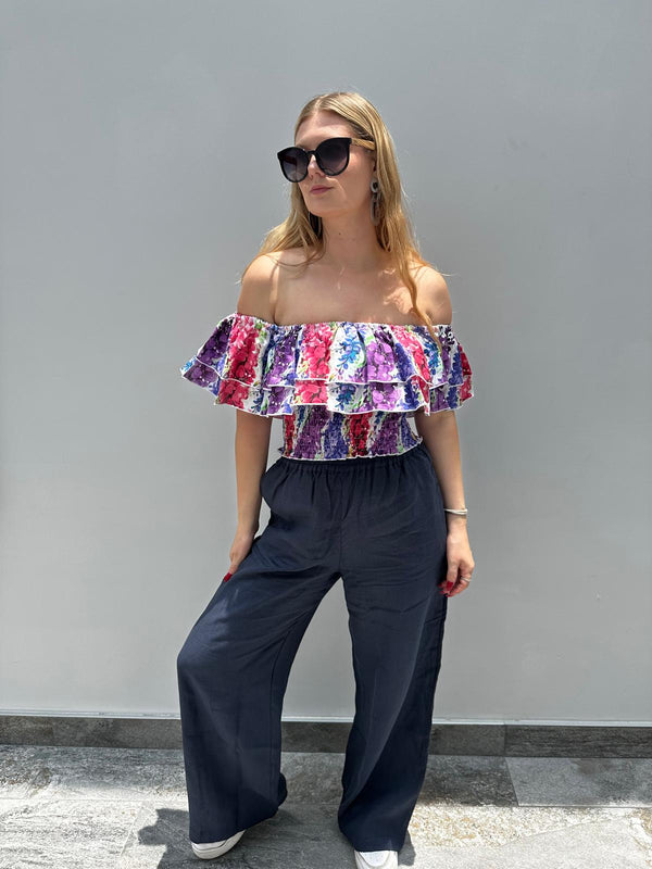 Luna Linen Top
