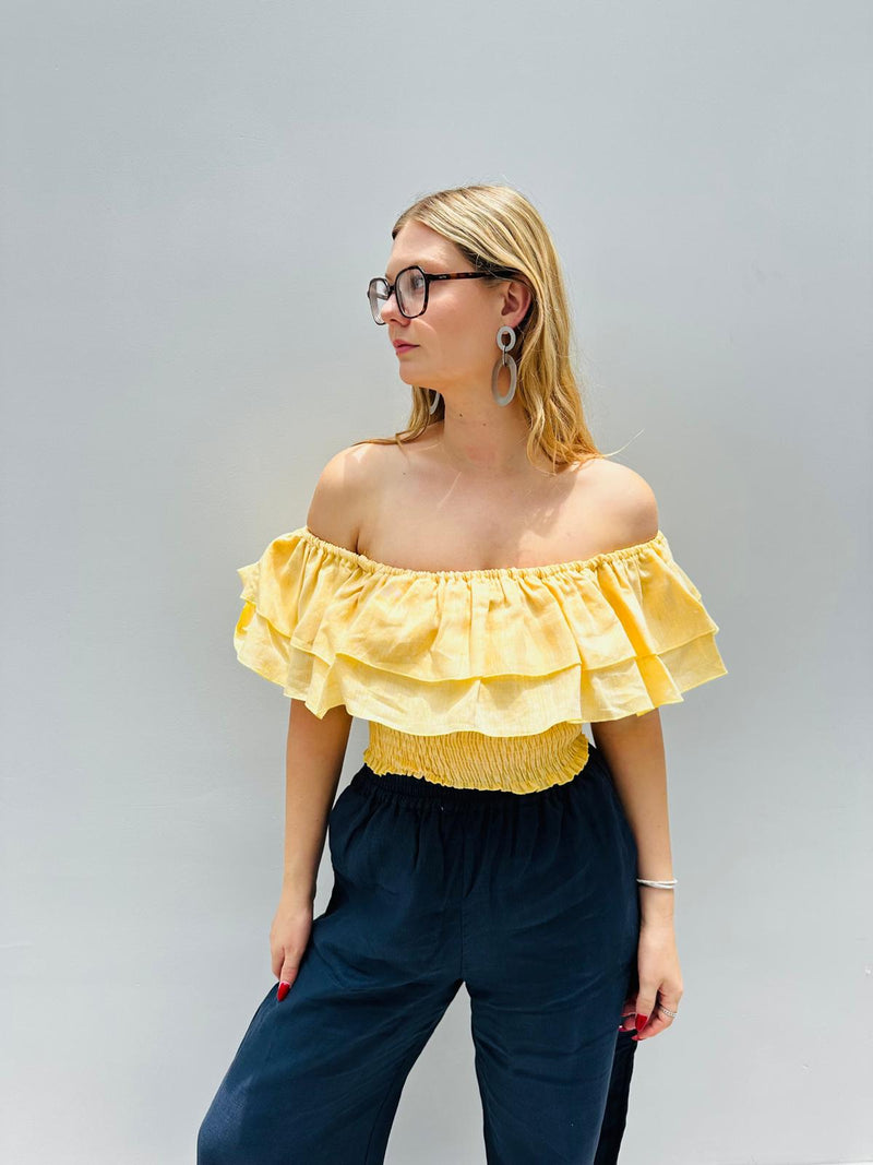 Luna Linen Top