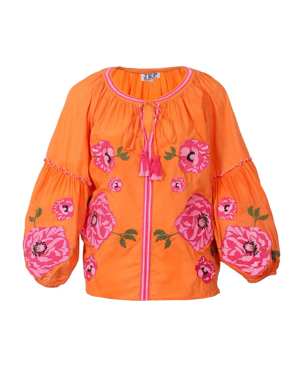 Sofia Orange Blouse