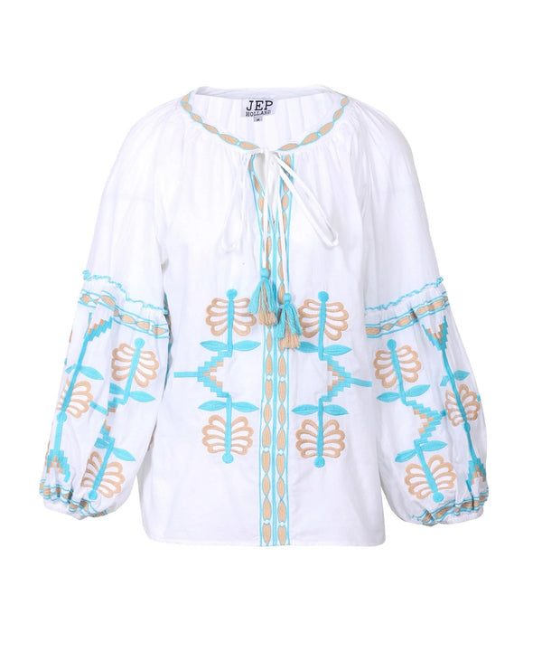Sylvie White Blouse