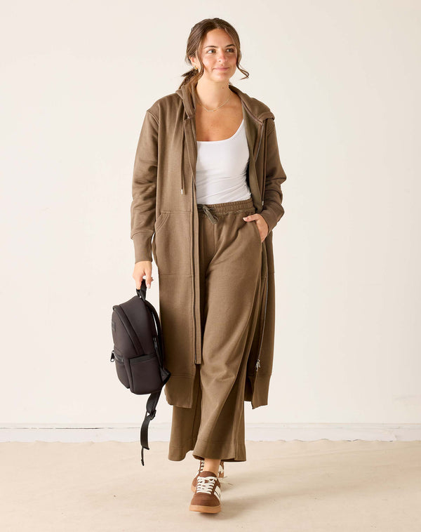 Frenchie Full Zip Maxi Hoodie