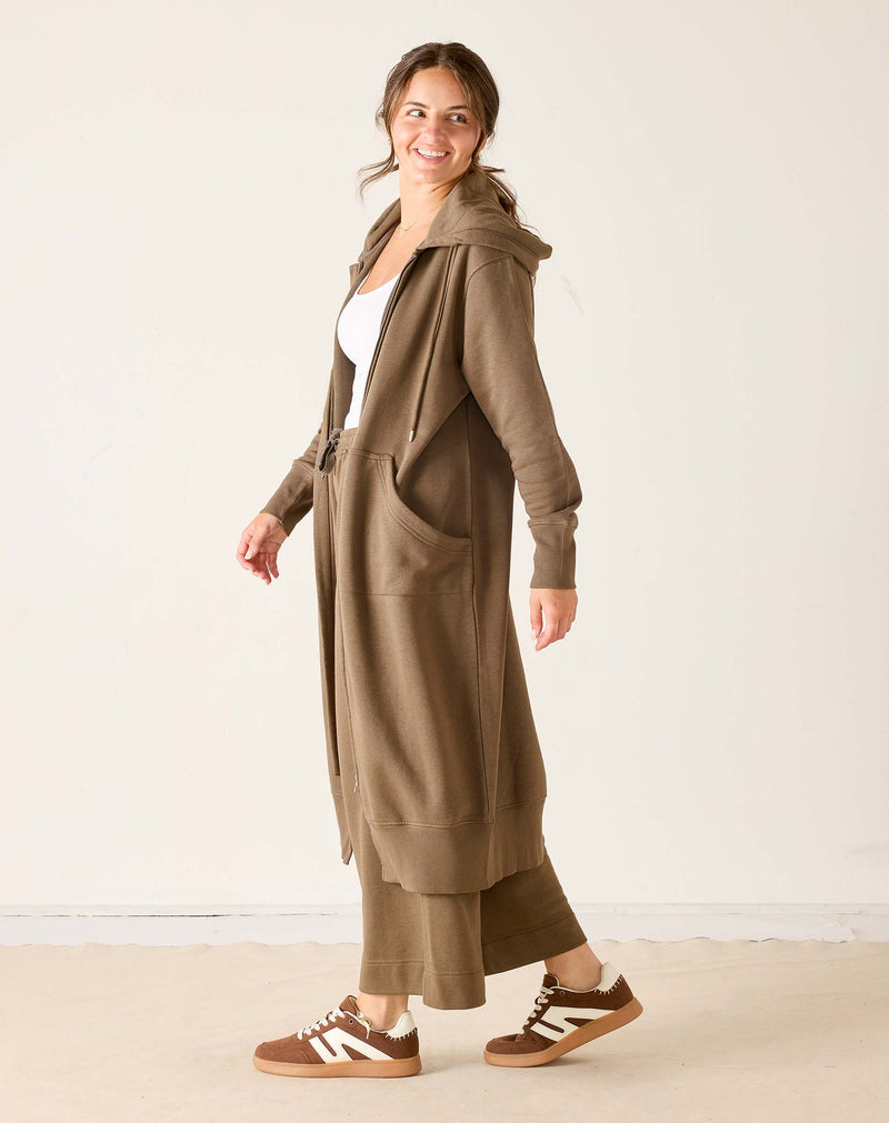 Frenchie Full Zip Maxi Hoodie