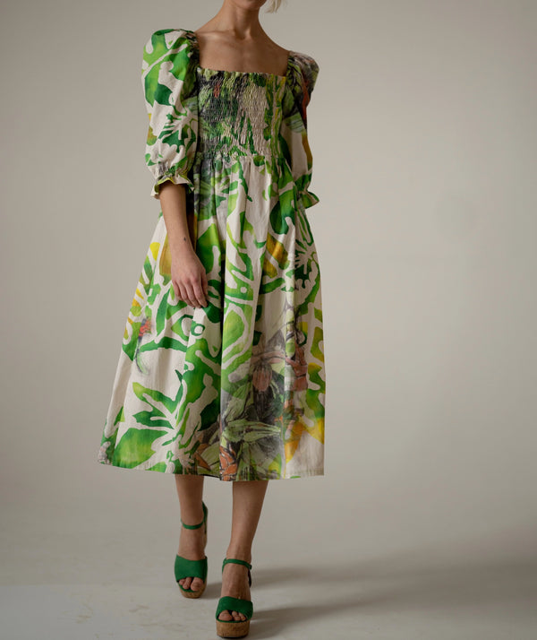Palm Print dress