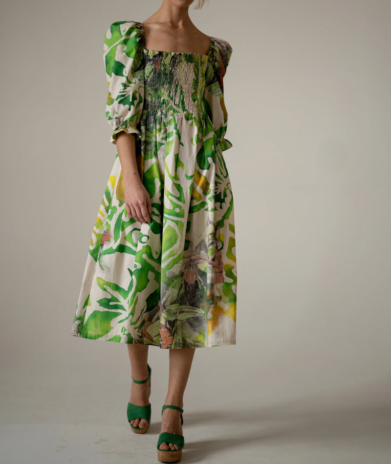 Palm Print dress