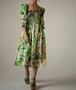 Palm Print dress