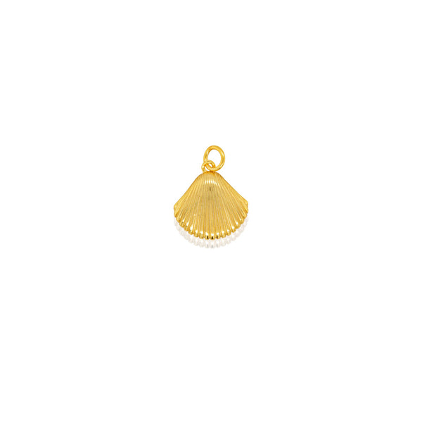 Sterling Silver Gold Vermeil Seashell Pendant