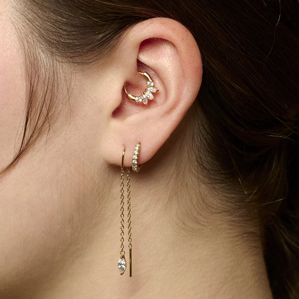 Princess Daith Hoop Single Earring
