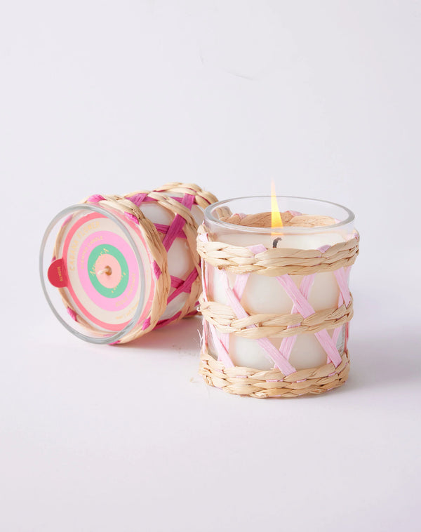 Cabana Flower Seagrass Candle