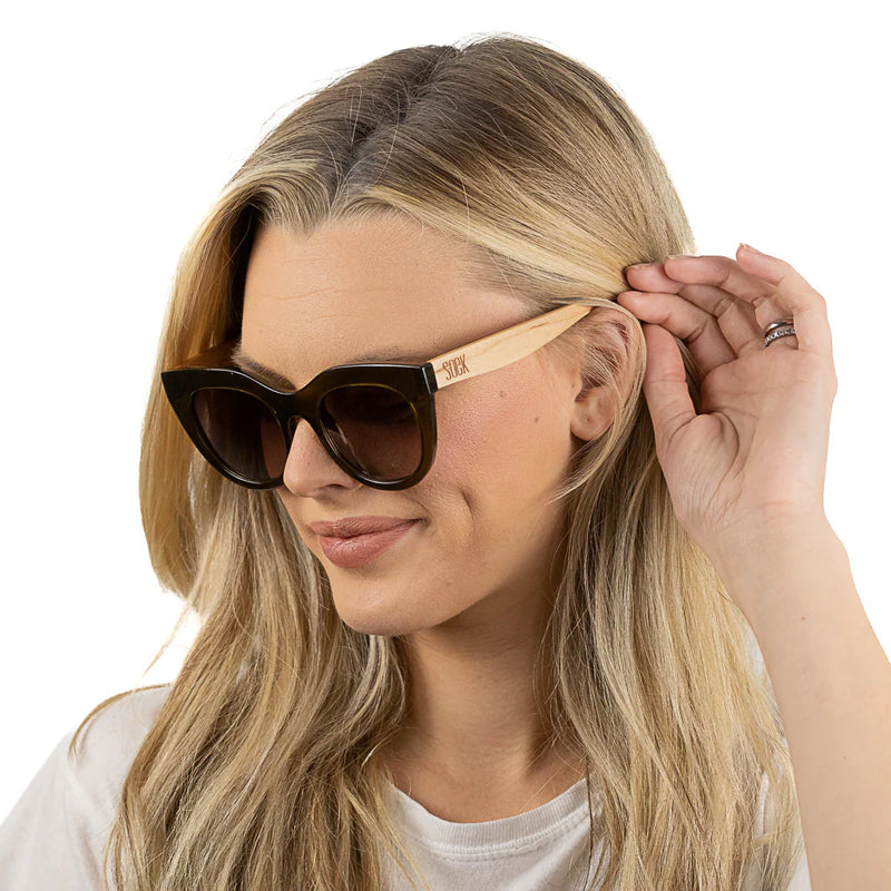 MILLA KHAKI Khaki Gradient Lens l White Maple Arms