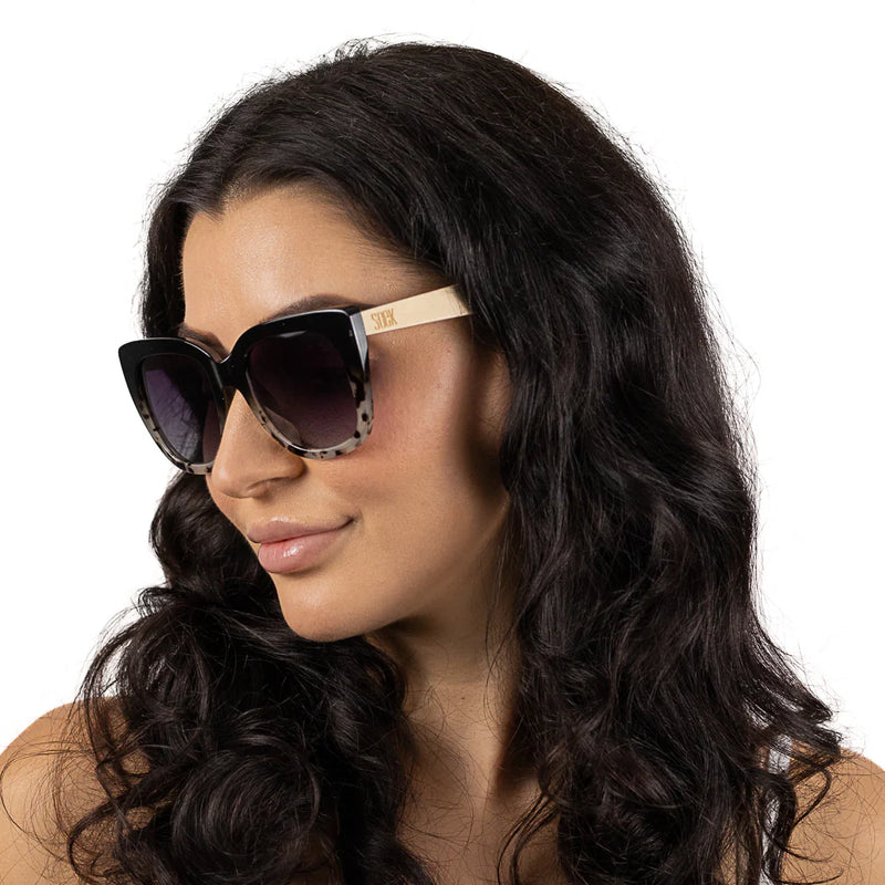 RIVIERA BLACK IVORY TORT Black Gradient Lens l White Maple Arms