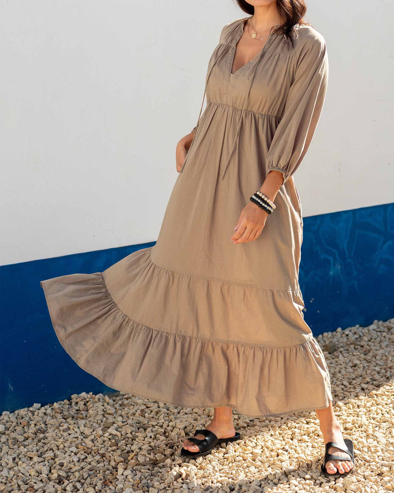 birdie maxi dress Elegant and Flowy Birdie Garden Floral Maxi Dress