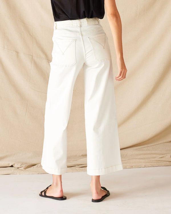 Sailor Cropped Wide Leg Jeans