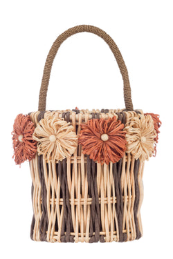 Natural Flower Bucket Tote