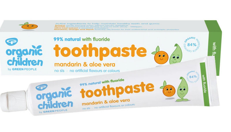 Children's Mandarin & Aloe Vera Toothpaste - with fluoride