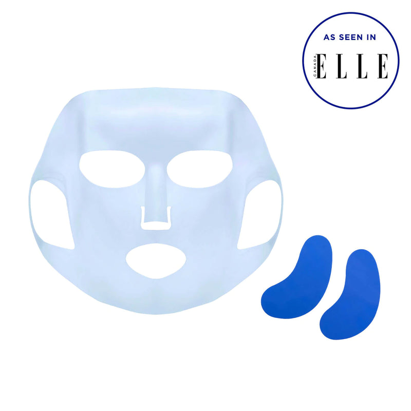 Reusable Silicone Sheet Mask Set for Face + Eyes