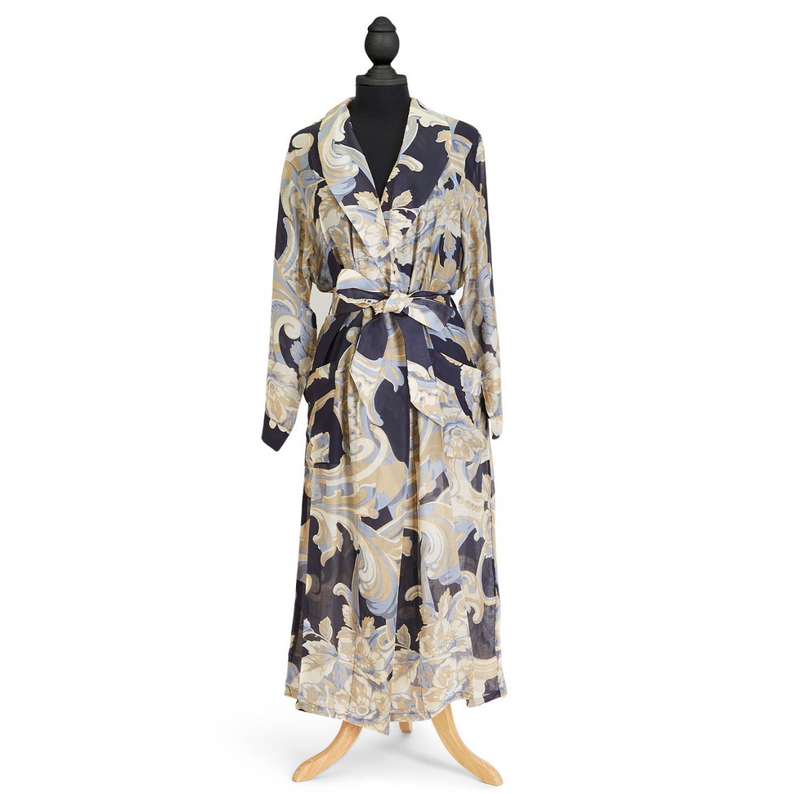 Blue Rose Robe Gown