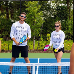 Pickle Balls Long Sleeve Sun Shirt - unisex