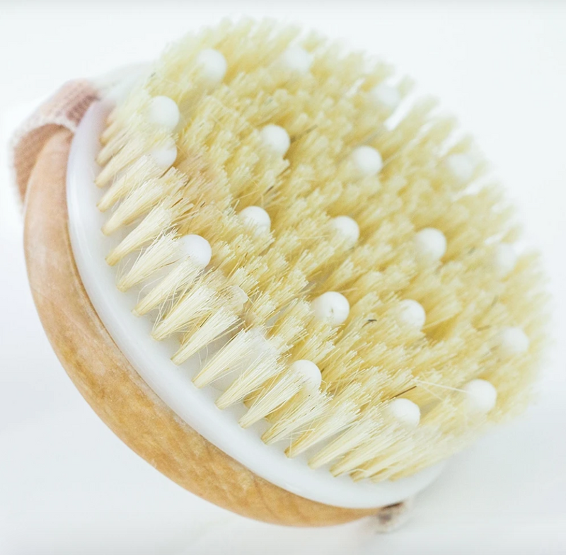 Dry Brush With Cellulite Massager