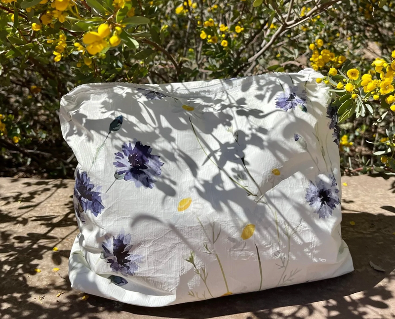 Cosmetic Bag  in Summer Wildflowers (Medium Size)