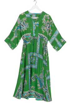 Abbi Dress Handkerchief Green